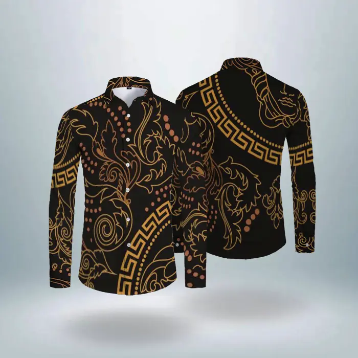 Luxury long sleeve shirt versace pattern hot gift - 956956